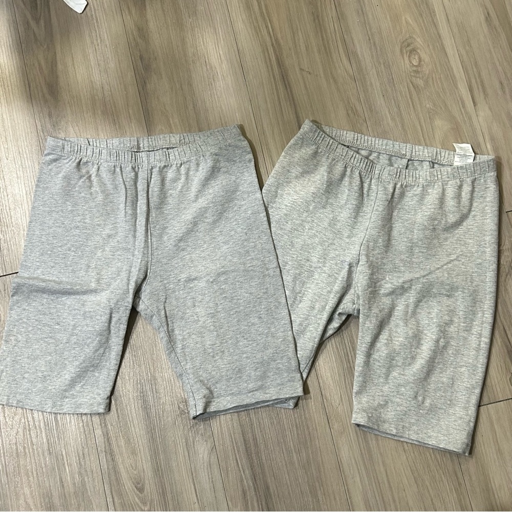 Children's Place Grey Biker Shorts Girls Large 10/12